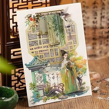 Amazon.co.jp: 型抜き シールブック 大容量 50頁/冊 耐水 古風